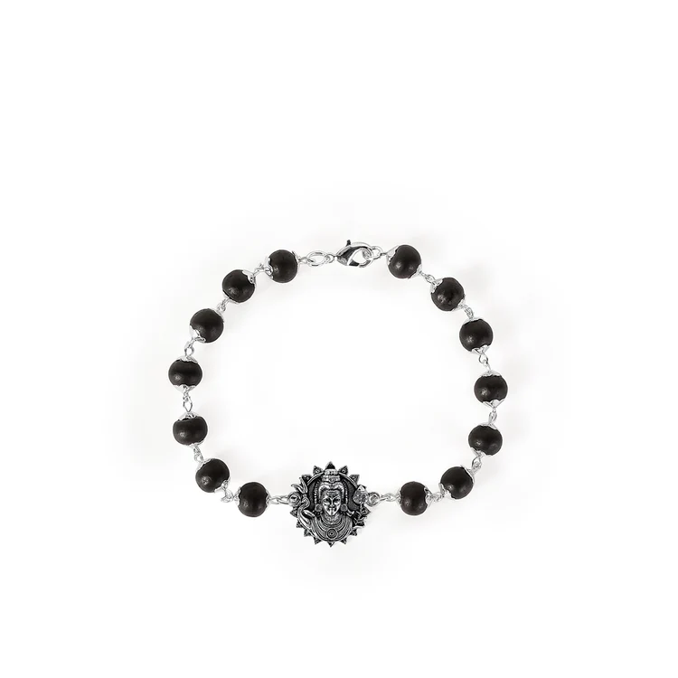 Karungali Bracelet Silver Coated